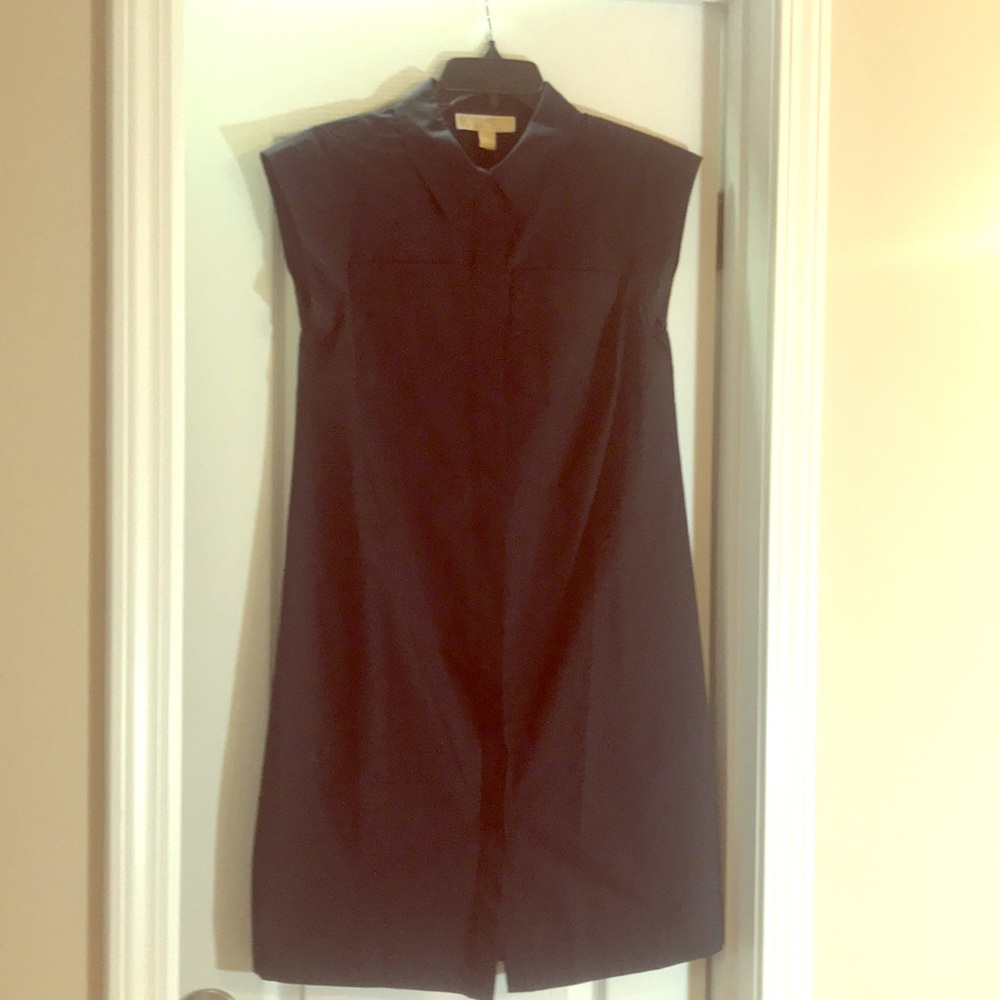 Michael Kors Navy Blue Knee Length Dress